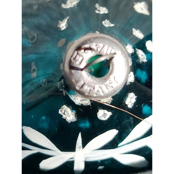 Italian Blown Glass Christmas Ornament Diorama Manger Scene Baby Jesus Italy - Picture 4 of 9